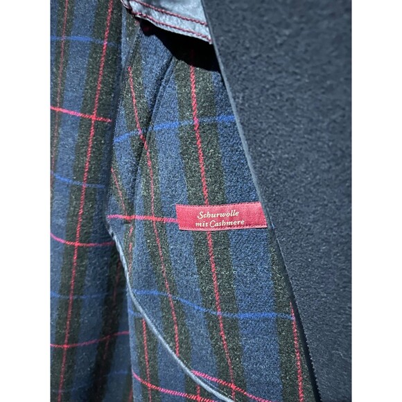 Schneiders Salzburg Men’s Classic Wool Cashmere Coat size 44US No Tag Navy Blue - Picture 5 of 8